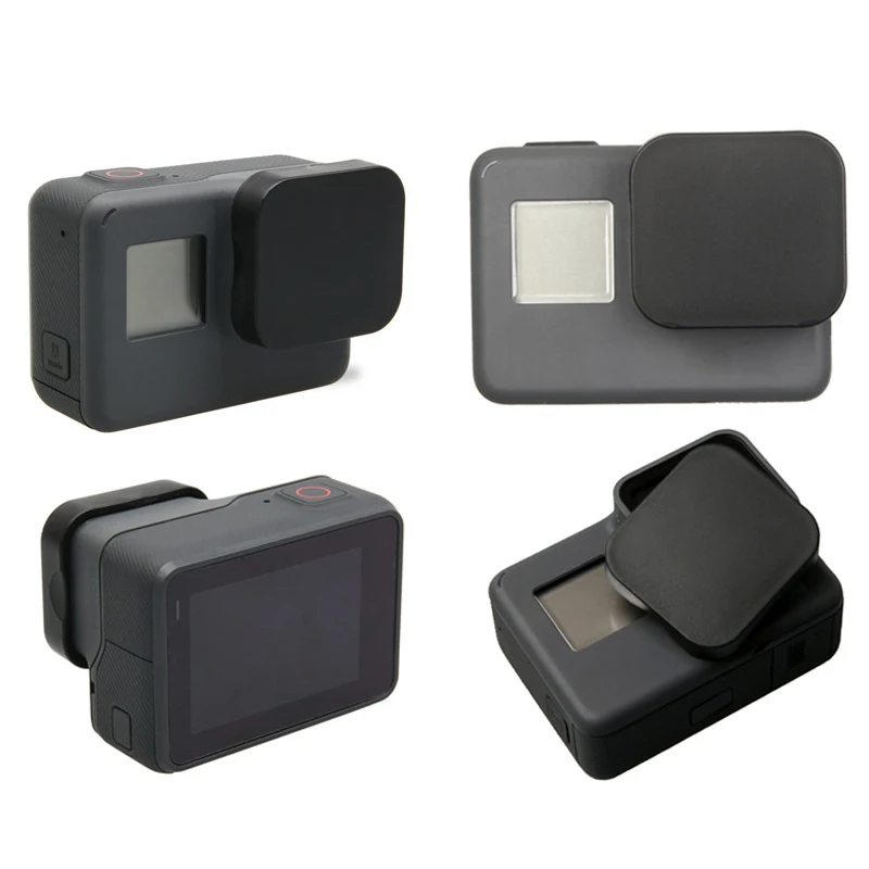 Black Hard Protective Case Lens Cover for Go Pro Hero 5 Lens Cap Gopro