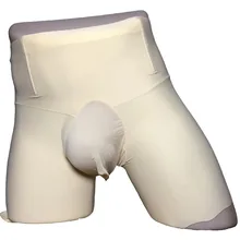 Для мужчин прозрачные дышащие кармашек ширинки Корректирующее белье Стрейчевые облегающие шорты сделаны из пластика Управление мягкий коррекции фигуры Нижнее белье