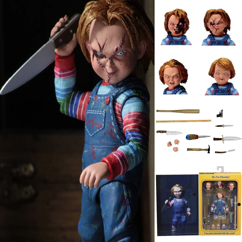 4 дюйма 10 см NECA детская игра Good Guys Ultimate Чаки экшн-фигурка Коллекционная модель