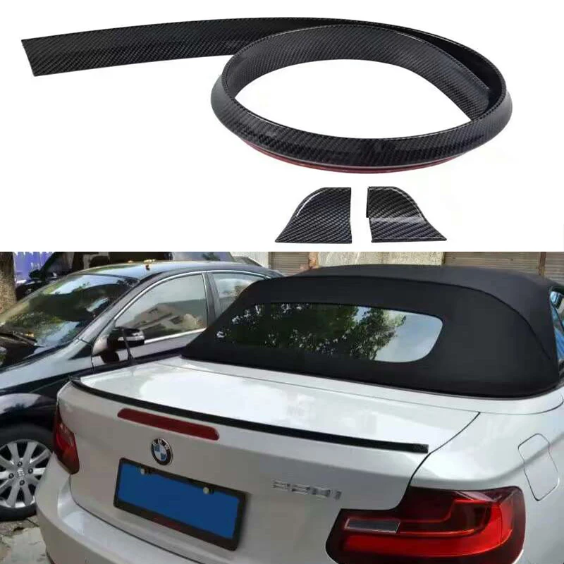 

Universal PU Carbon Fiber Rear Trunk Spoiler or Roof Wing Trim 1.5 Meters for BMW F30 F10 F16 E90 E92 M3 M4 Z4 E46