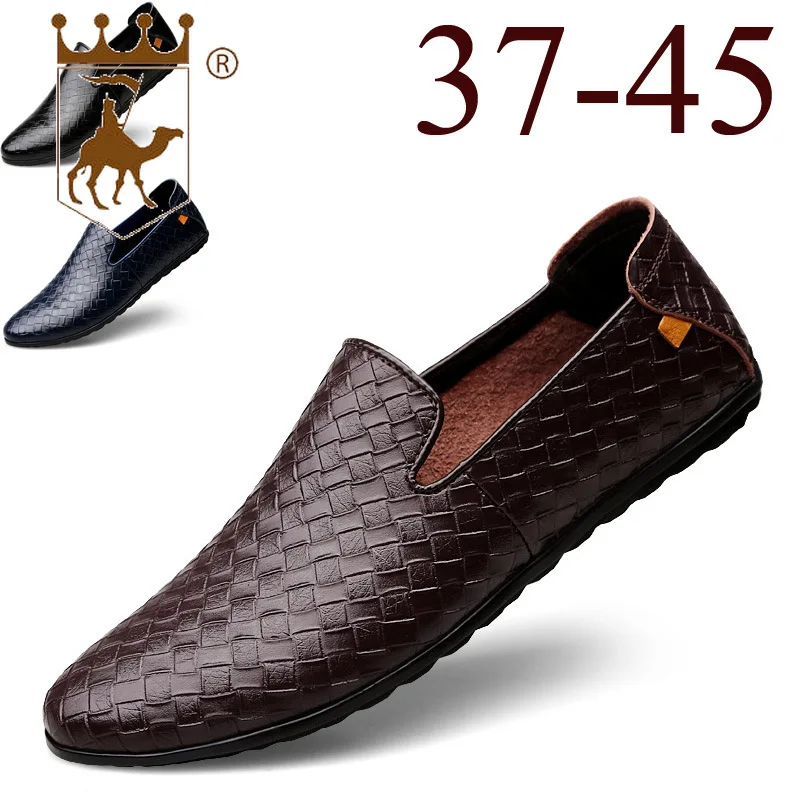 

BACKCAMEL2019 New Leather Men's Business Casual Dress Round Head Soft Bottom Fashion Wild Men's Shoes dress shoes men SIZE39-45