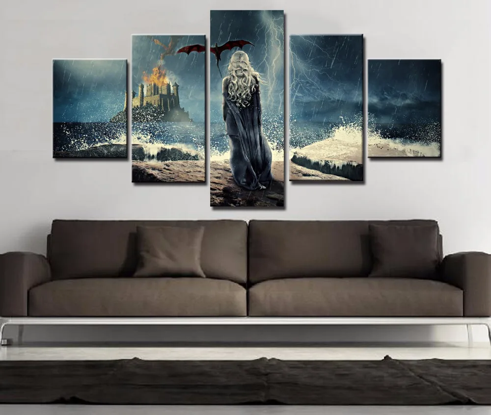 

Game Of Thrones Movie Paintings on Canvas Wall Art for Modern HD Printed Poster Home Decor Wall Art Canvas Painting Artwork