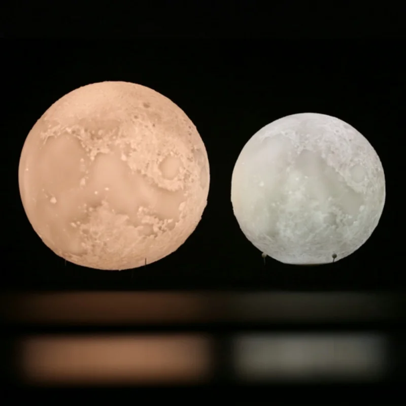 cheap Rechargeable 3D Printing Moonlight Various Control Touch Switch Bedroom Bookcase Night Light Home Decoration Creative Gifts