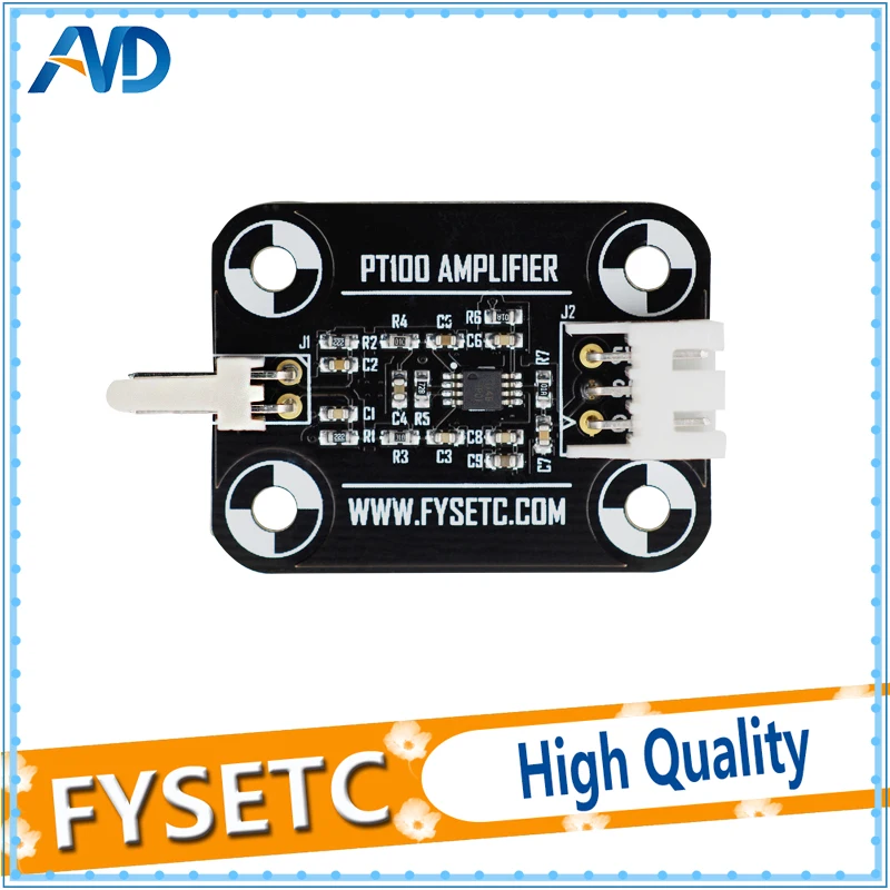 أسود V6 PT100 مكبر للصوت مجلس PT100 الاستشعار عالية الدقة درجة الحرارة مجلس ترقية مكبر للصوت مجلس 3D طابعة جزء