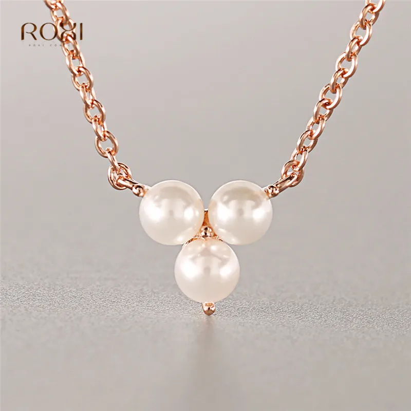 

ROXI White Simulated Pearl Pendant Necklace for Women Classic Wedding Necklace Fashion Jewelry Vintage Choker Necklaces Collares