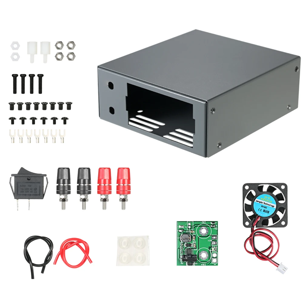 Корпус электропитания DIY Kit источник питания DIY Чехол коробка+ интерфейс связи цифровой преобразователь постоянного напряжения тока понижающий преобразователь