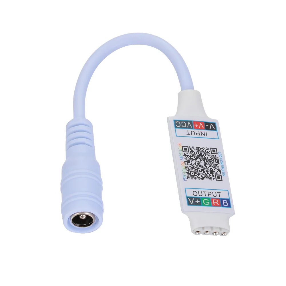 1 шт. Светодиодная лампа RGB контроллер DC5 24V Bluetooth Музыка для 5050 3528 гнездовая вилка к