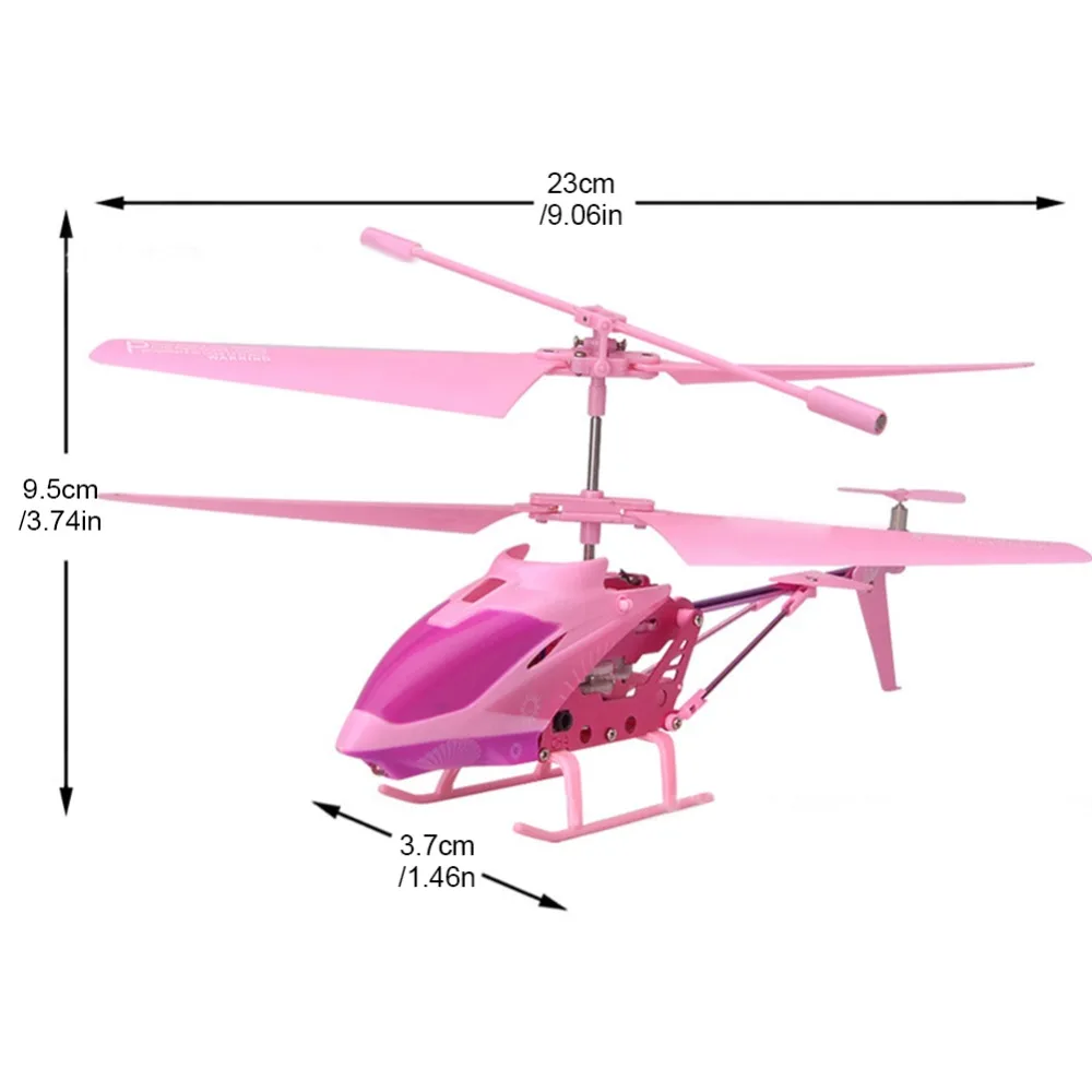 Мини прекрасная принцесса розовый RC вертолет игрушка пульт дистанционного управления 3,5 канал RC вертолет Летающий Дрон игрушка для девочки подарок