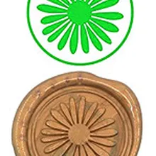 Подсолнух Пользовательский логотип роскошные винтажные сургучные штампы комплект свадебные приглашения печать штампов