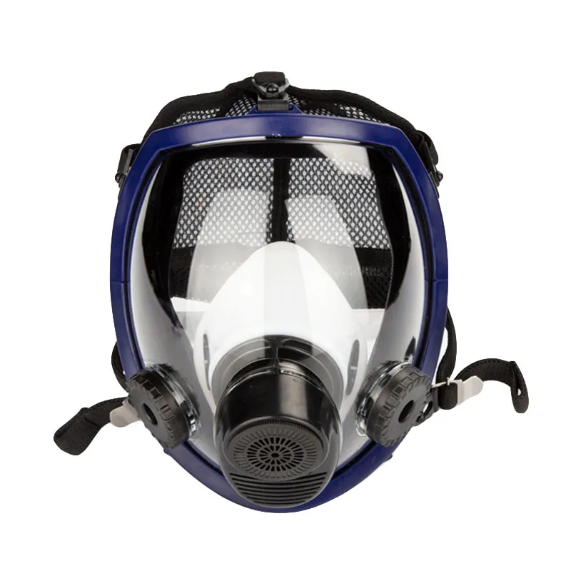 

Gas masks 2 in 1 Function Full Face Respirator Mask Breather Silicone Mask Industry Painting Spraying Anti-dust Safety Working
