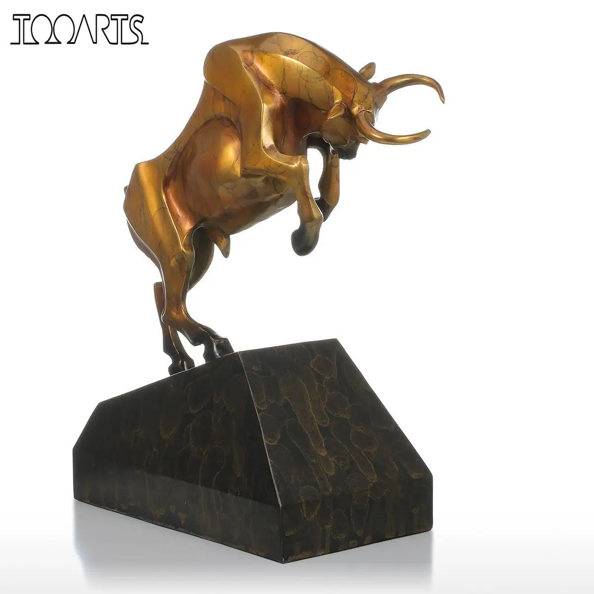 Sculpture en r/ésine Tooarts Sculpture Moderne pour Salon et Bureau Statue D/écoration Home Decoration Cadeau Bleu Sculpture Figurine