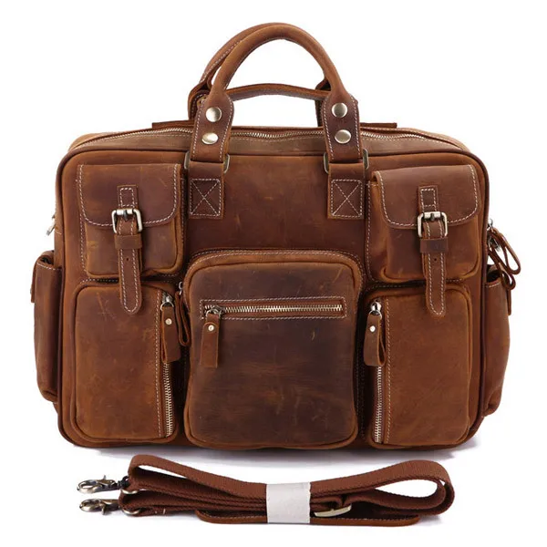 Rare 7028b Leder Herren Crazy Laptop Aktentasche Heißer Verkauf Tote Horse 1 Tasche q5FwxRRCpW