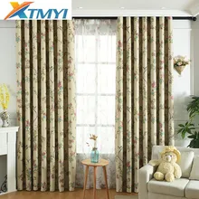 

printed bird Curtains for Living Room curtain drapes window Home Decorative