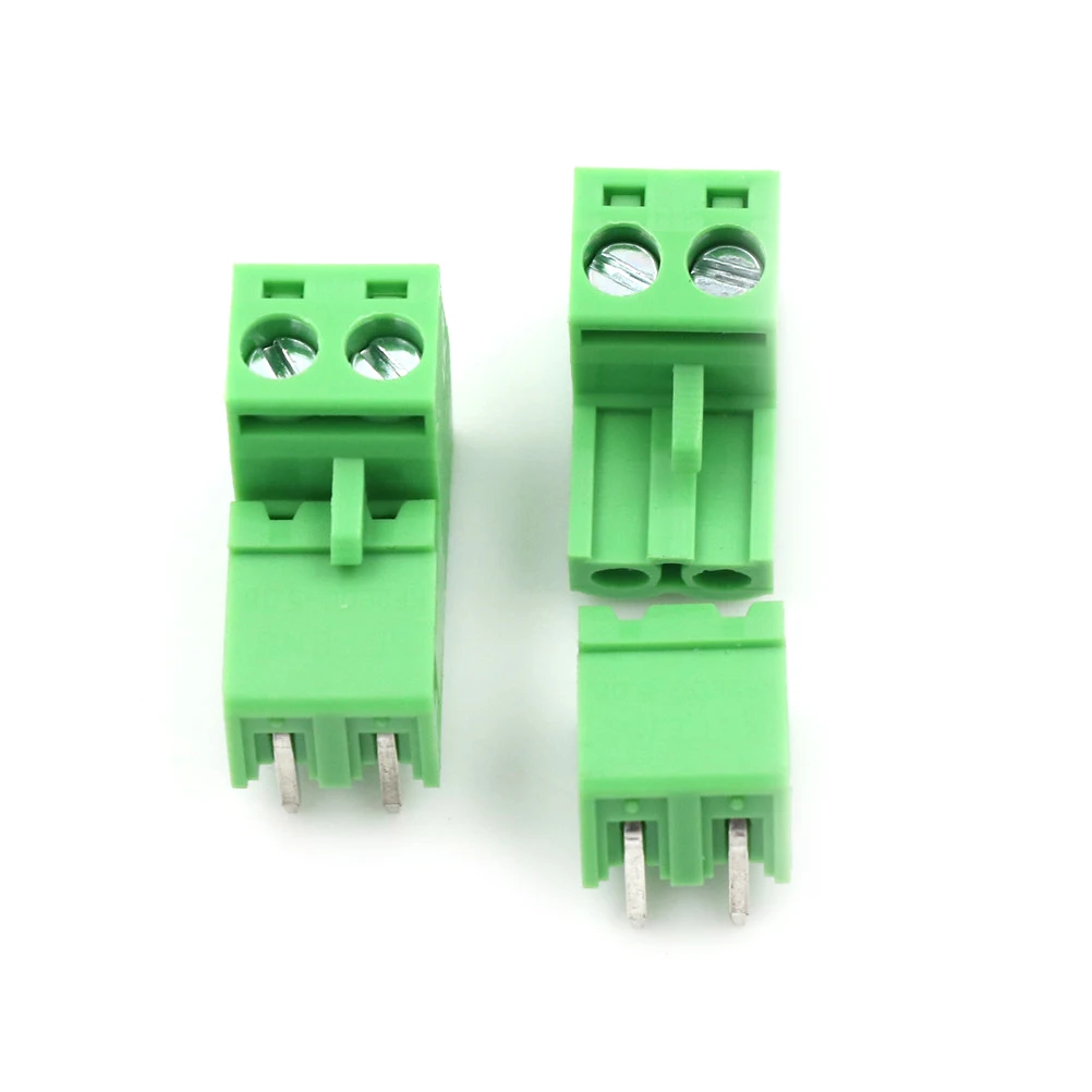 

20pcs 2 Poles/2Pin PCB 5.08mm PCB Screw Terminal Block Connector Tools Universal green