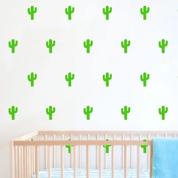 

Desert Little Cactus pattern Wall Sticker For Kids room Nursery Wall Decor Home