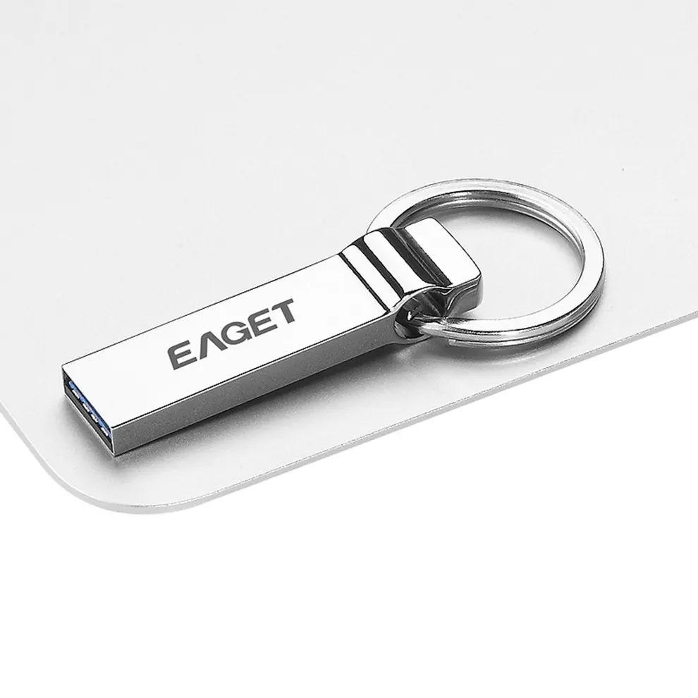 EAGET U90 Высокоскоростной USB 3,0 Флешка USB флешка 128G 32G 64G 16G флеш-накопитель Водонепроницаемый защитный брелок для ключей для ПК