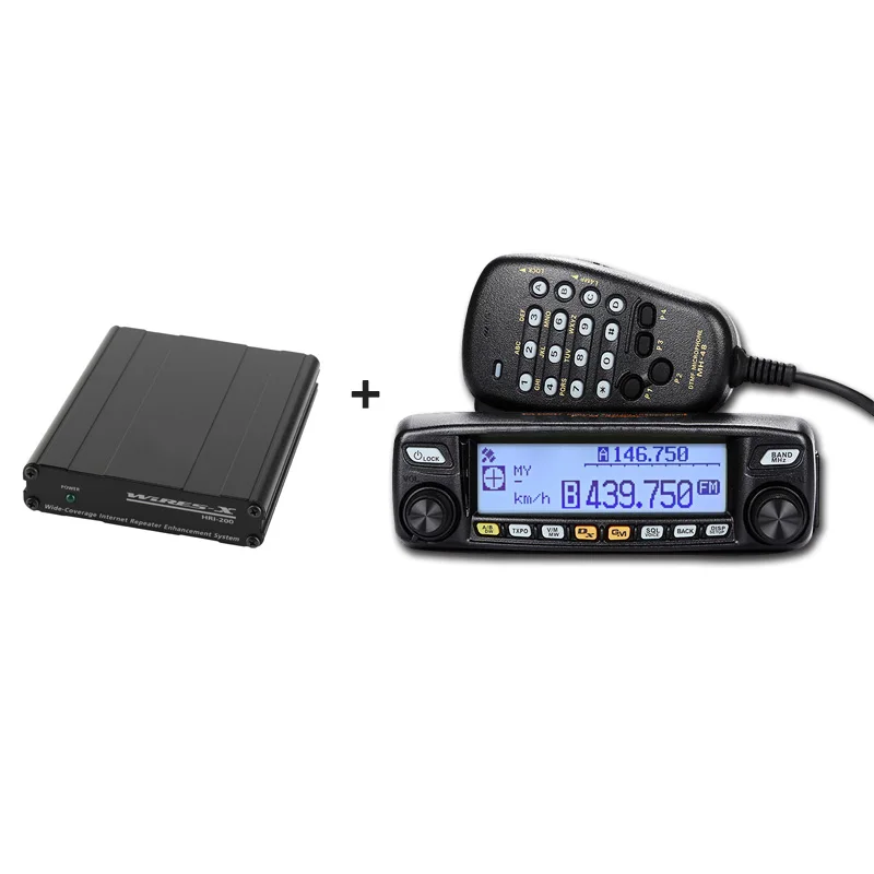 Применяется к YAESU FTM-100DR Двухдиапазонная 50 Вт 12,5 Кгц C4FM/FM цифровая рация Автомобильная рация - Цвет: with HRI200