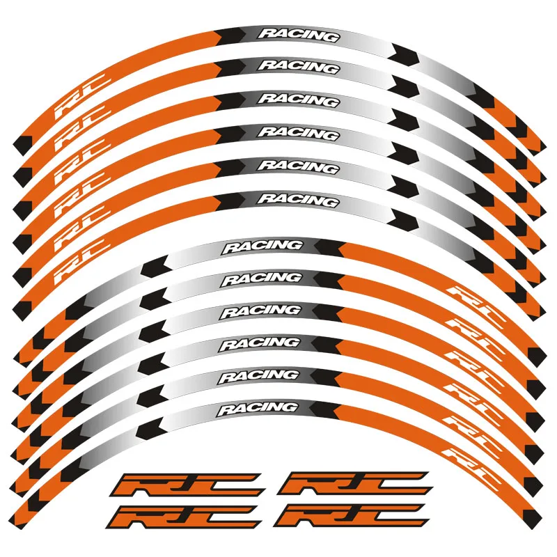 Светоотражающая наклейка Moto rcycles для KTM RC 125 200 390|Наклейки и стикеры| |