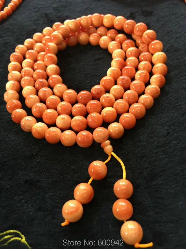 8mm Nature Sea conch Tridacninae (Giant Clam tridacna) Meditation Prayer Mala bead Bangle Necklace apotropaion | Дом и сад