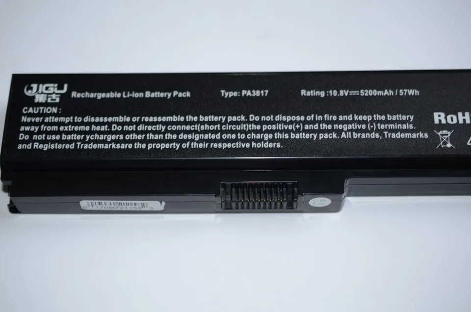 JIGU ноутбука Замена Батарея для TOSHIBA Satellite L645 L655 L700 L730 L735 L740 L745 L750 L755 PA3817 PA3817U PA3817U-1BRS