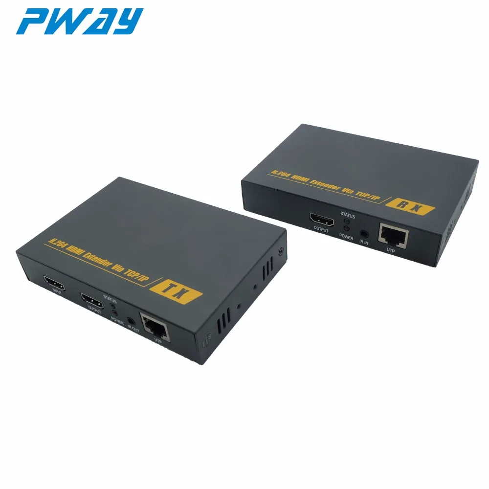 PWAY PW-DT209 1080P HDMI IR удлинитель H.264 200 M/656ft по IP с локальным петельным выходом |