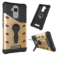 Для Asus ZenFone 3 Макс ZC520TL Случае 5.2 дюймов Heavy Duty Защитник Прочный ТПУ + PC KickStand Броня Противоударный 360 Градусов Вращения