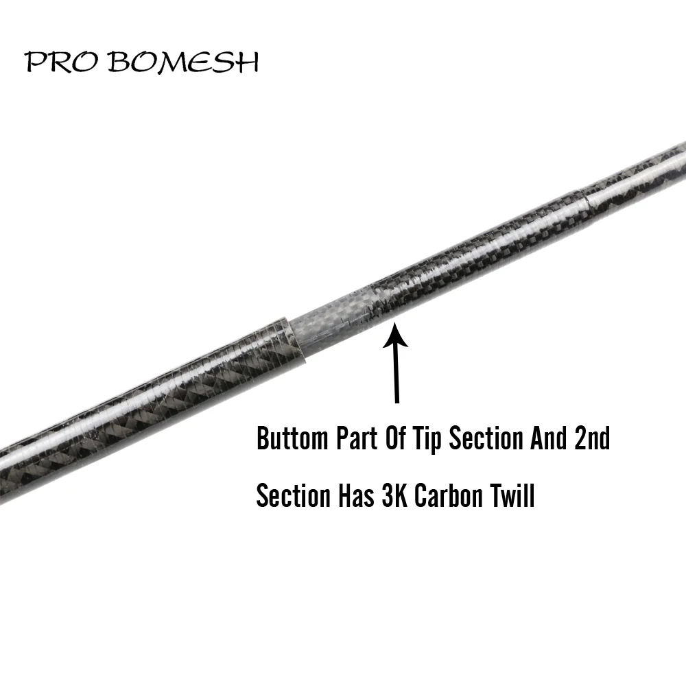 “ Vara de Pesca do Mar Carbono Spinning Handle Completa Fuji