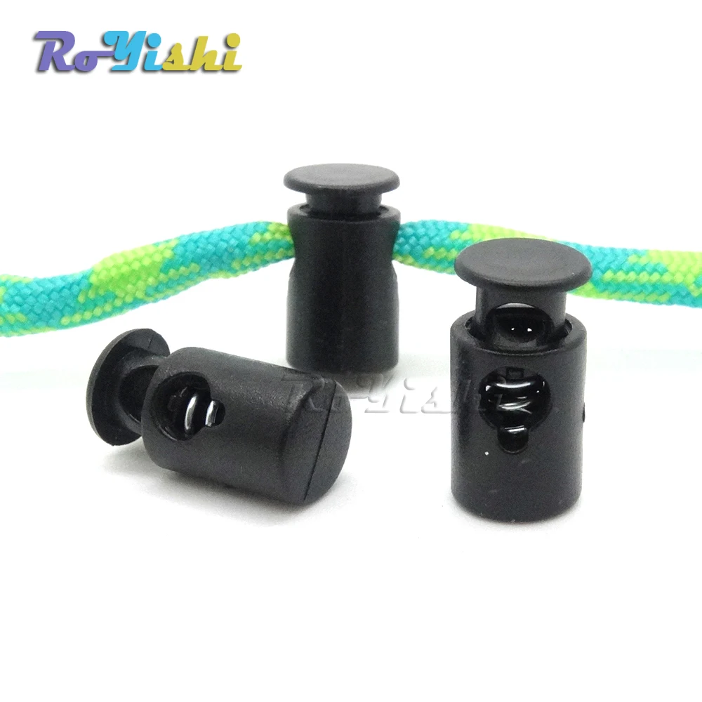 

10pcs/pack Mini Cord Lock Stopper Widely Used For Garment Accessories/Bags/Shoe Lace Black