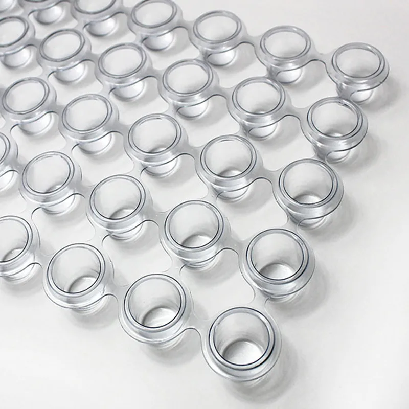 10 mm & 12 mm  EZ Tattoo Aftercare Supplies Disposable Plastic Tattoo Ink Cup Holder Stand Makeup Ink Pigment Caps 12 Trays