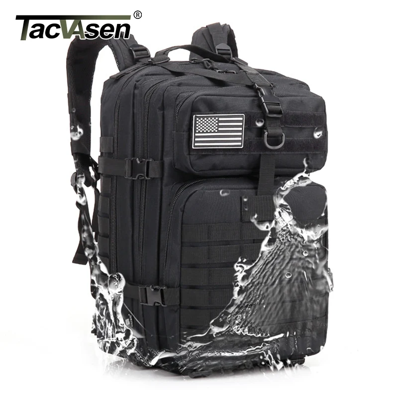 TACVASEN мужской рюкзак 900D нейлон прочный Molle Военная армия рюкзаки 45L штурмовой Страйкбол Рюкзак Поход Охота сумки мужские Новые