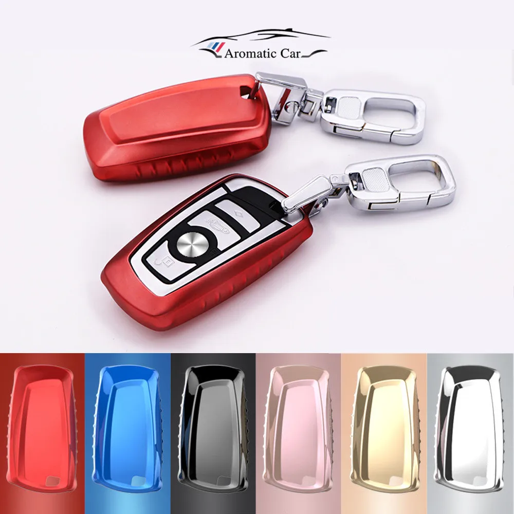 Car Styling Remote Key Cover Case Fit For BMW F05 F10 F20 F30 Z4 X1 X4 X6 M1 M3 Chain Ring Covers TPU Soft | Автомобили и