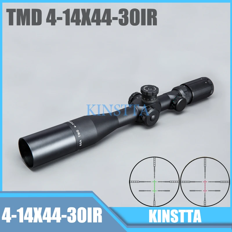 Тактический TMD 4-14X44 IR FFP Riflescope первый фокальный самолет оптический прицел боковое стекло параллакса для страйкбола охоты