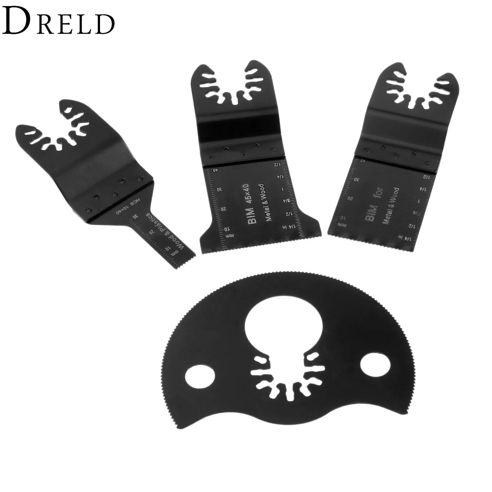 DRELD 4pcs/set Oscillating Multi Tool Saw Blades Accessories