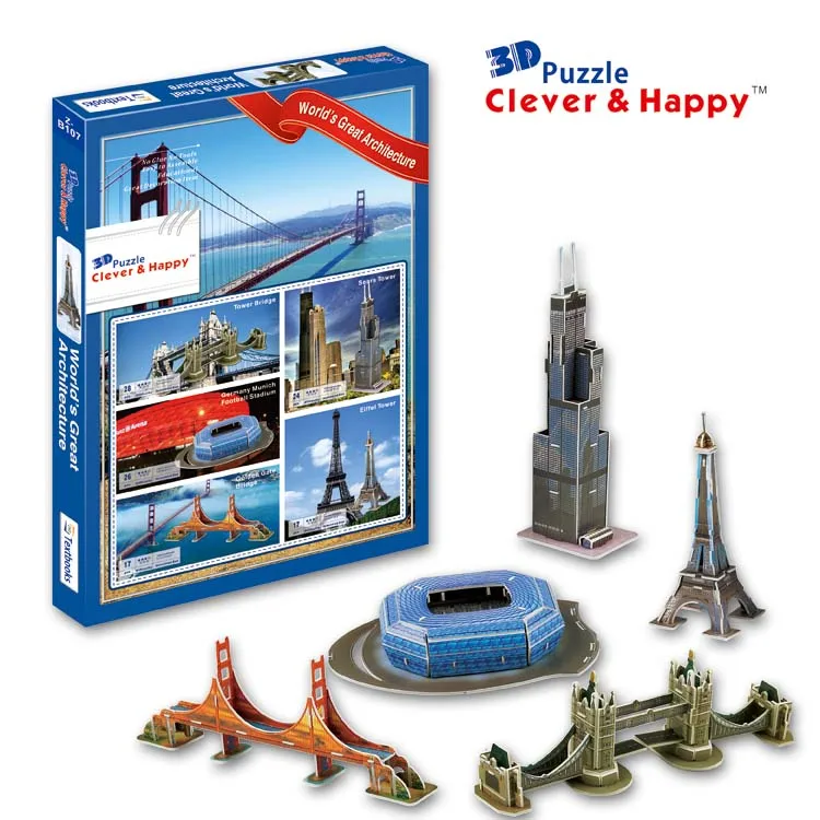 3d puzzle clever and happy