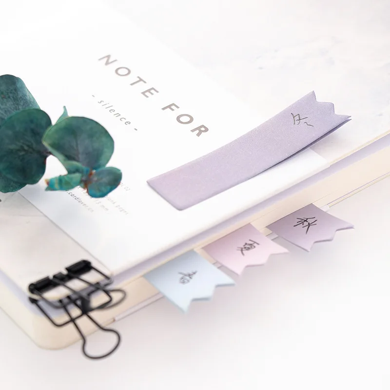Цветная Гостевая книга градиентный цвет Блокнот N Times Sticky Notes Escolar Papelaria наклейка