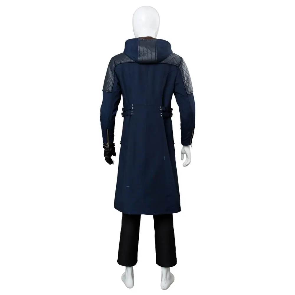 DMC 5 Nero Cosplay Costume Outfit Nero Jacket Trench Coat Full Suit Halloween Carnival Costume