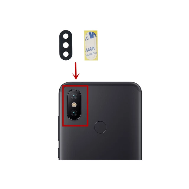 2pcs For Xiaomi Mi A2/ 6x Back Rear Camera Glass Lens Main Camera Glass  Lens For Xiaomi Mi A2/ 6x Replacement Repair Part - Mobile Phone Flex  Cables - AliExpress
