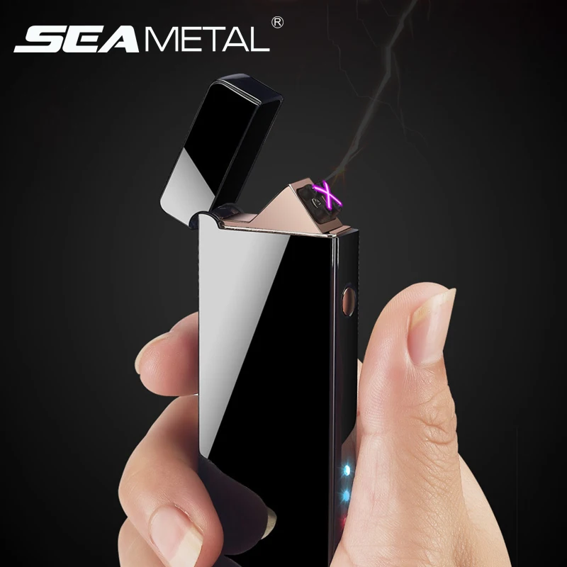 Lighter USB Electronic Cigarette Lighter For Smoking Wind Proof