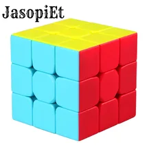 JasopiEt 3X3X3 Матовый магический куб воин обновленная Головоломка Speedcube Яркая Цветная схема для детей и взрослых