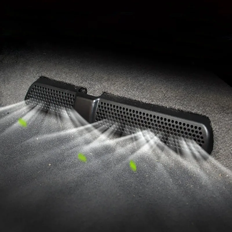 2pcs Car Air Conditioner Cover Under Rear Seat Seat Air Vent Duct