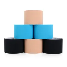 6 шт./лот, спортивная лента, кинезиологическая клейкая лента, повязка на колено, локоть, плечи, поддержка, защита мышц, облегчение боли, 2,5-5 см