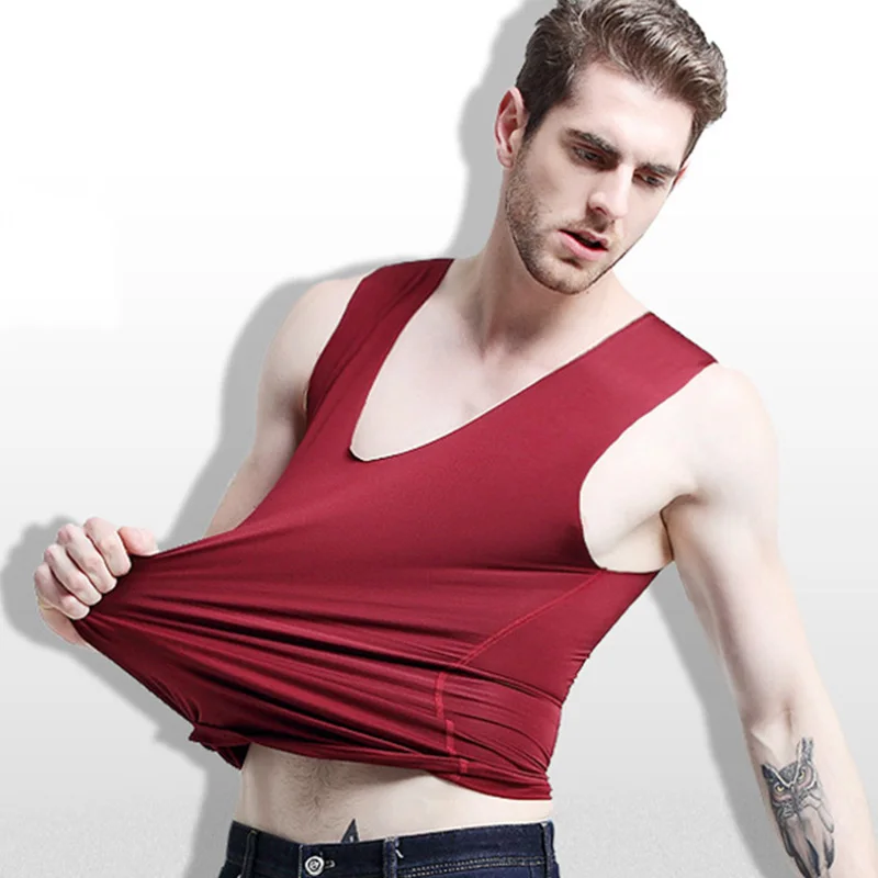 

3Pcs/Lot Men'S Summer Sleeveless Close-Fitting Vest Men Bodybuilding Fitness Breathable Casual Cotton Underwear Vest