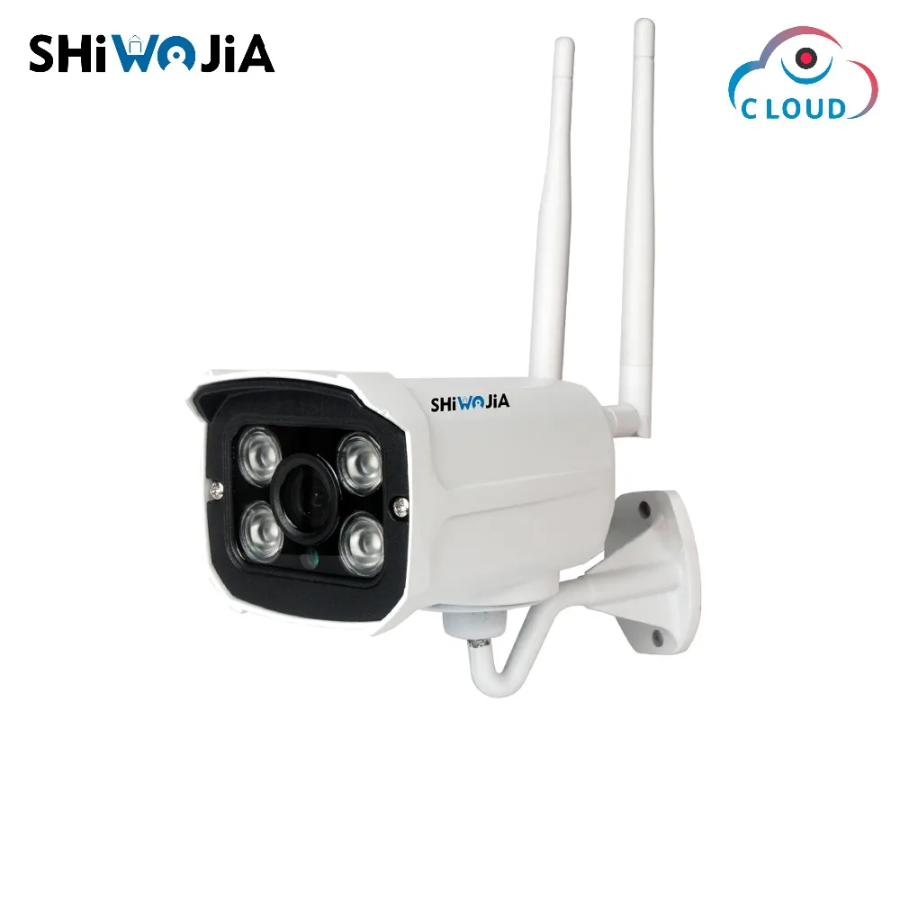 

SHIWOJIA Wifi Outdoor 1080P Waterproof Wireless Bullet IP Camera Two Way Audio Night Vision P2P Cloud CCTV Camera