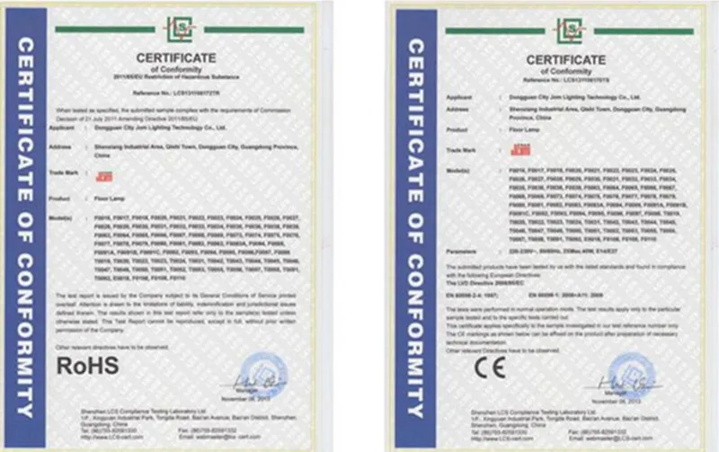 Certification