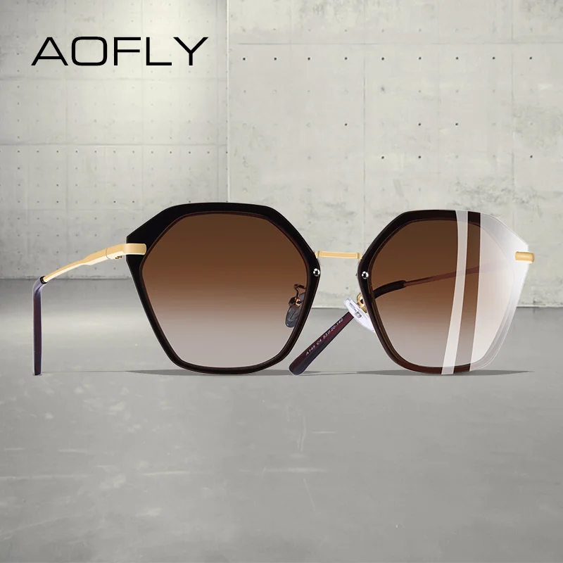 AOFLY 2019 Роскошные поляризованные Для женщин солнцезащитные очки модные Брендовая