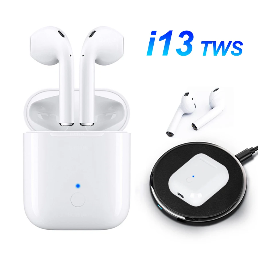 

Bluetooth wireless earphones tws i13 mini touch control bluetooth earphone air ear pods 1:1 pk tws i10 i12 wireless head phones