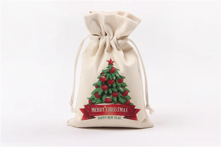 10 шт. Творческий Рождественский подарок сумки и Коробки 16X23,5 см мешки Drawstring Candy/шоколад/Рождество/ ювелирных изделий Подарочная упаковка Сумки - Цвет: 2