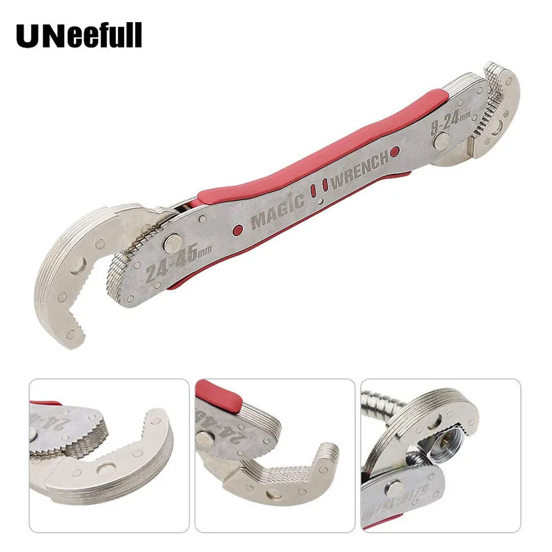 

UNeefull High-quality adjustable magic wrench Multi-function wrench tool Universal wrench 9 ~ 45mm home Hand tool free shipping