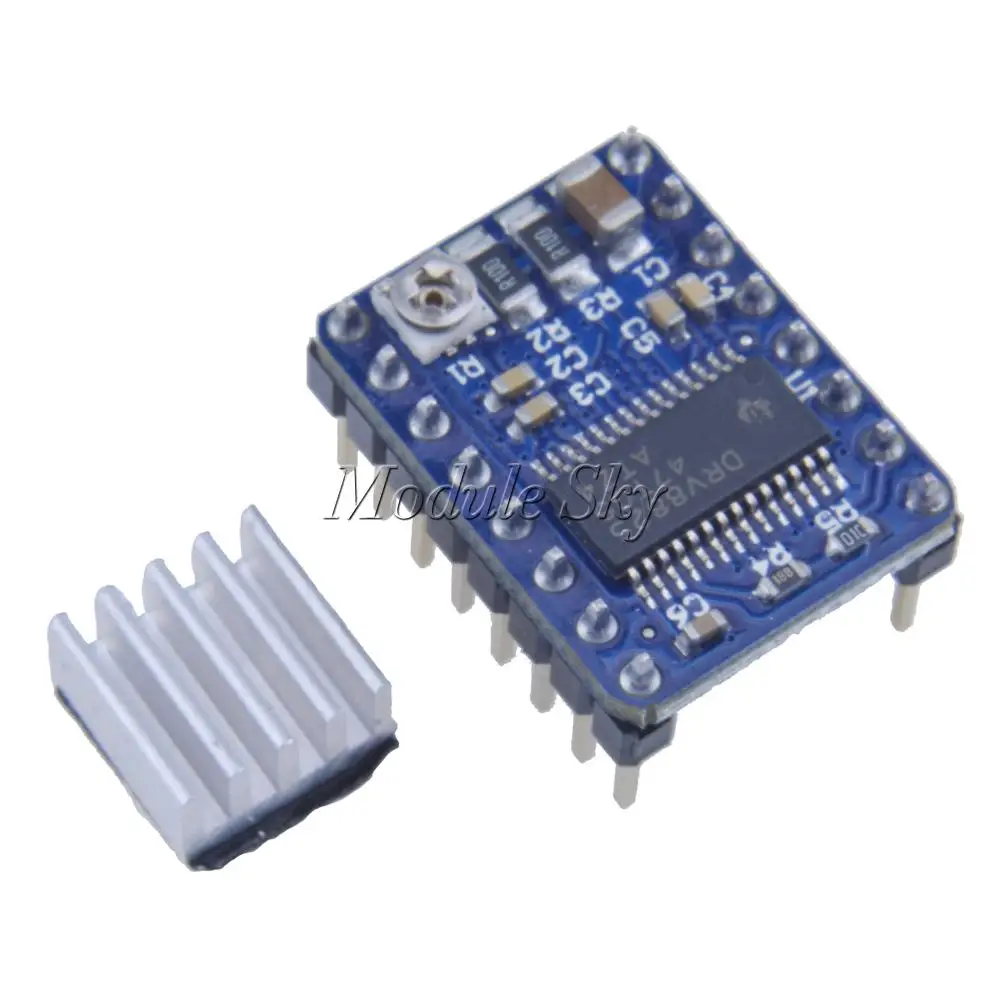 

5Pcs 3D Printer StepStick DRV 8825 DRV8825 Stepper Motor Driver Module Carrier Reprap PCB RAMPS 1.4 + Heatsink
