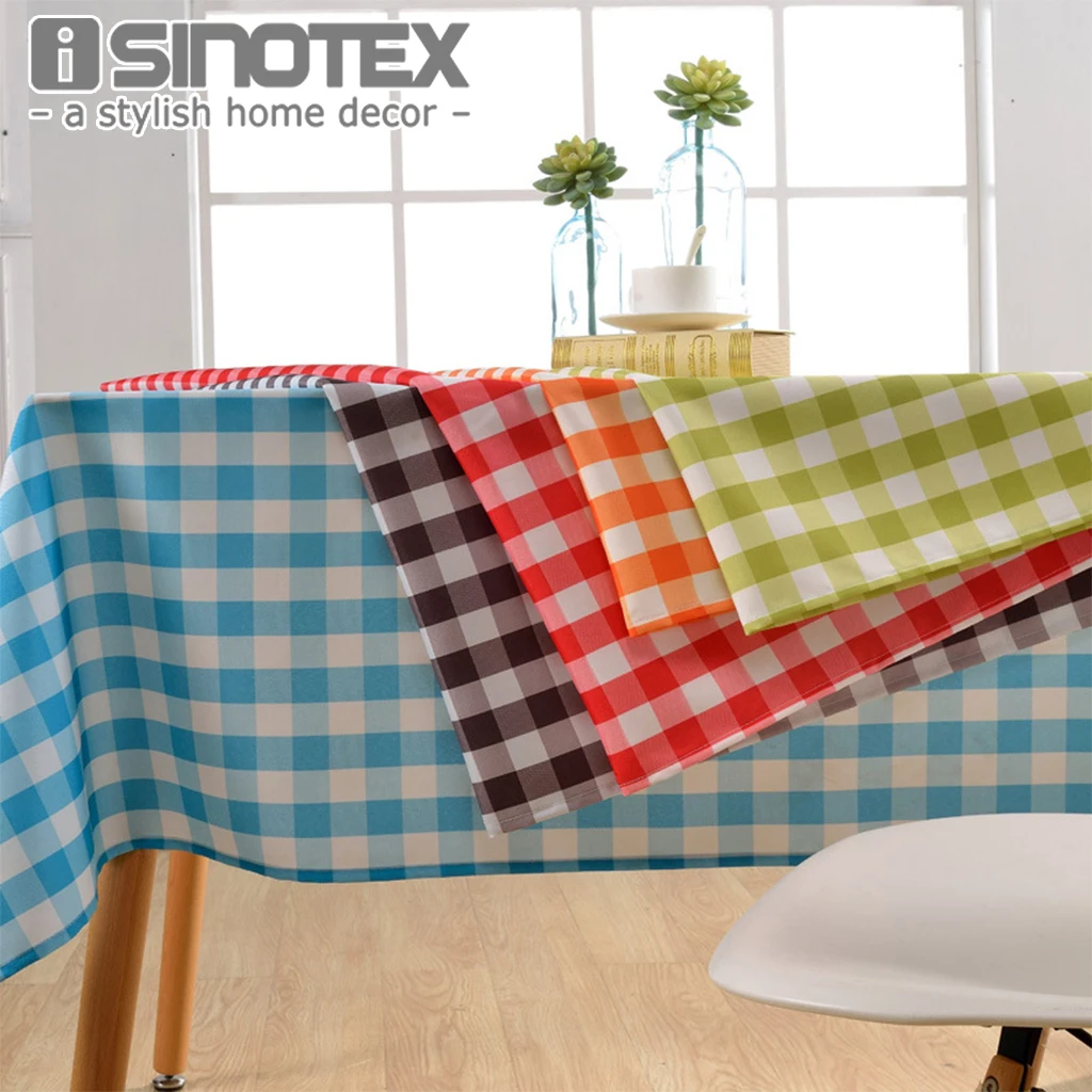

Lattice Party Table Cover Cloth Plaid Tablecloth Yarn Dyed Plain Tablecloths Home Dining Room 1pcs/lot